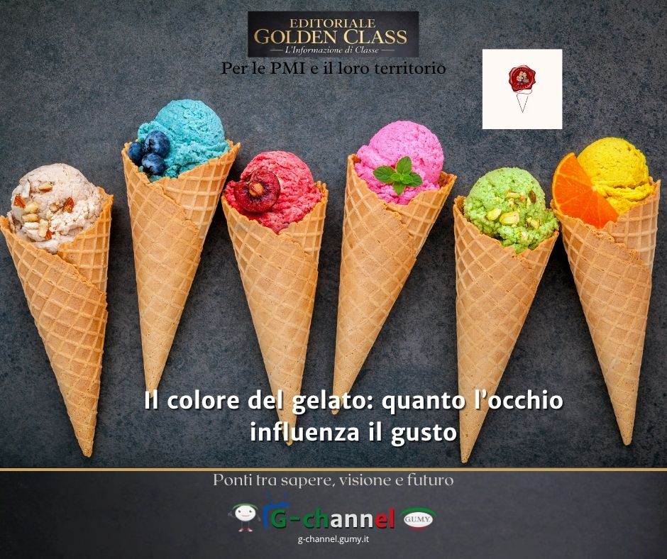 Il colore del gelato: quanto l’occhio influenza il gusto